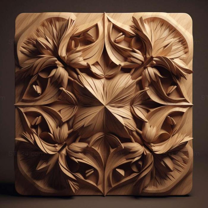 Patterns and decorations (stl Polypogon 1, PATTERN_1089) 3D models for cnc